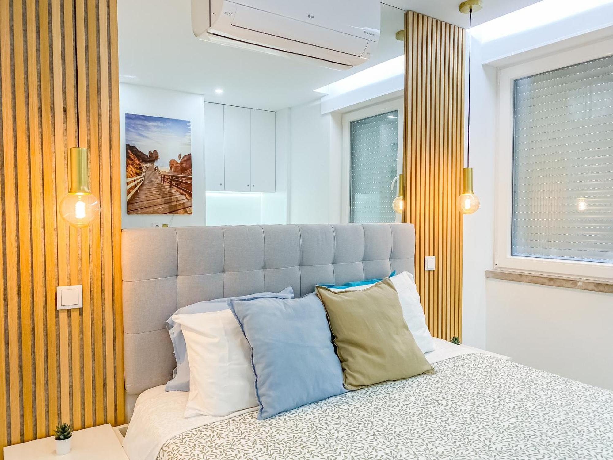 Luxury 2 Min Beach With Balcony, Ocean View, Wifi, Ac, Smarttv بورتيماو المظهر الخارجي الصورة